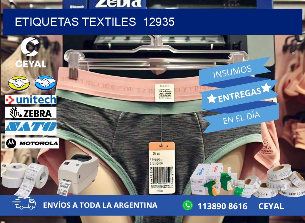 ETIQUETAS TEXTILES  12935