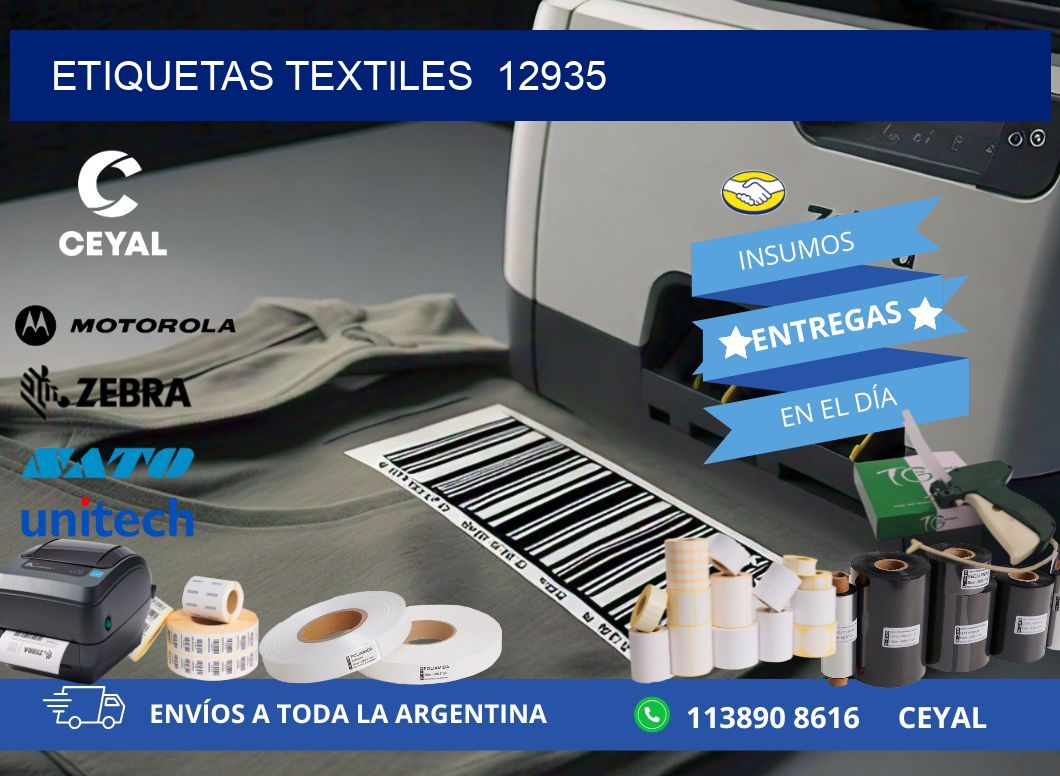 ETIQUETAS TEXTILES  12935