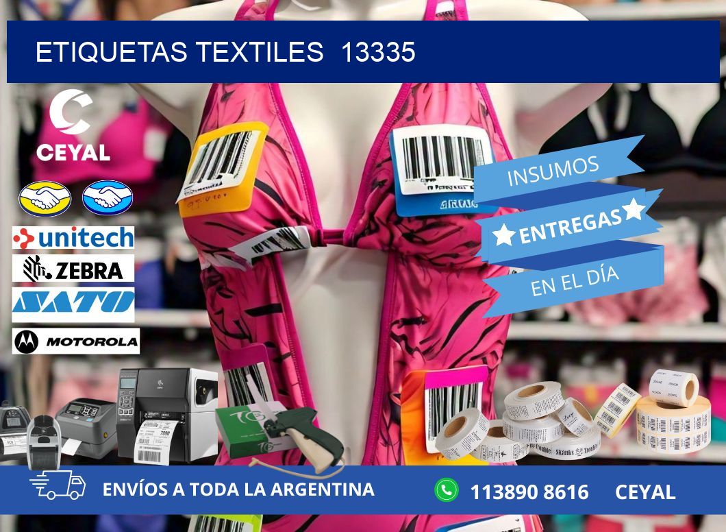 ETIQUETAS TEXTILES  13335