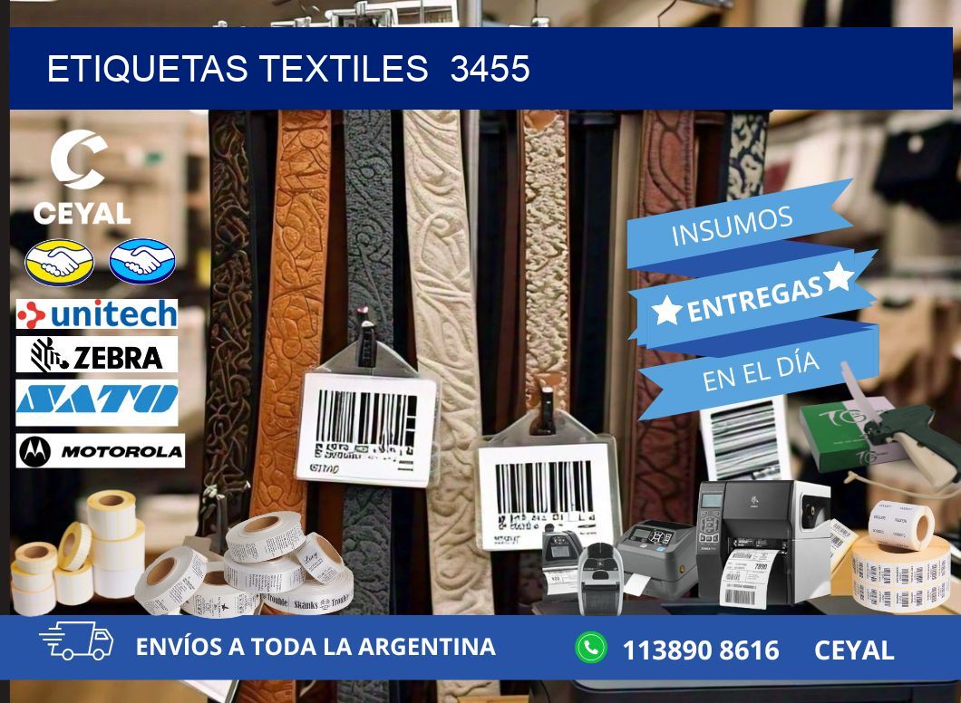 ETIQUETAS TEXTILES  3455